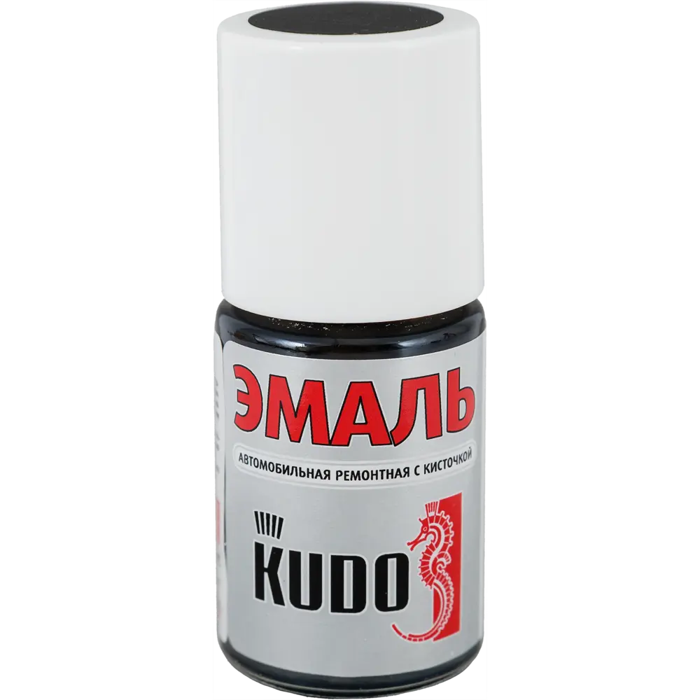 Эмаль автомобильная Kudo с кисточкой цвет чёрный матовый 15 мл STLM-2019889
