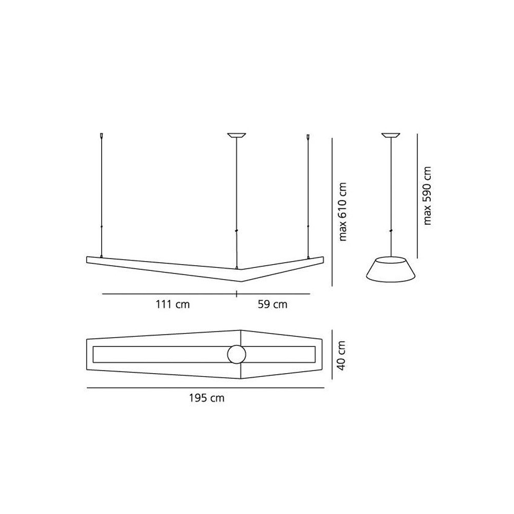 Artemide MOUETTE L860410 подвес 85287 - Вид №3