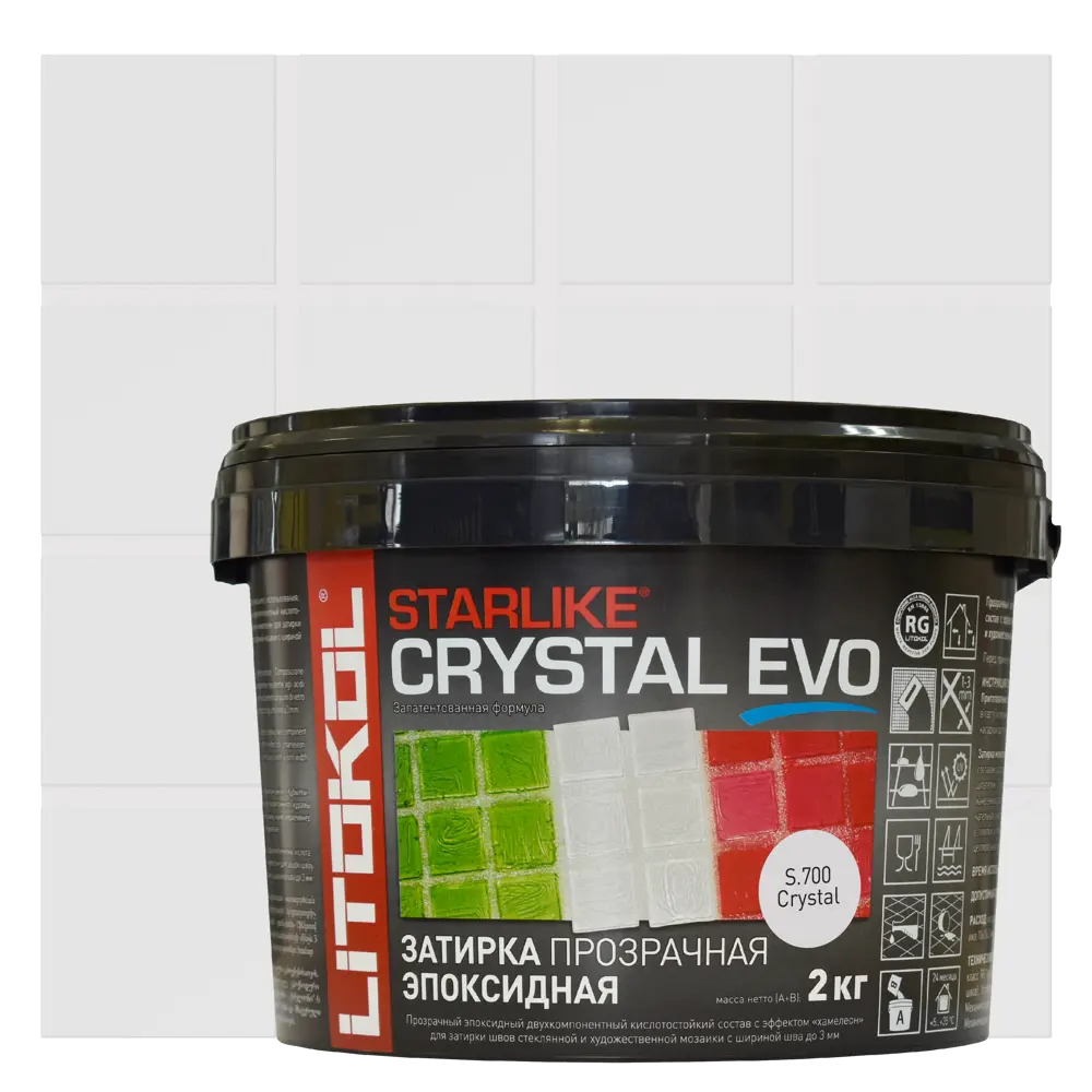 Litokol Starlike Evo - эпоксидная затирка-хамелеон для мозаики 82860174 STLM-0037233