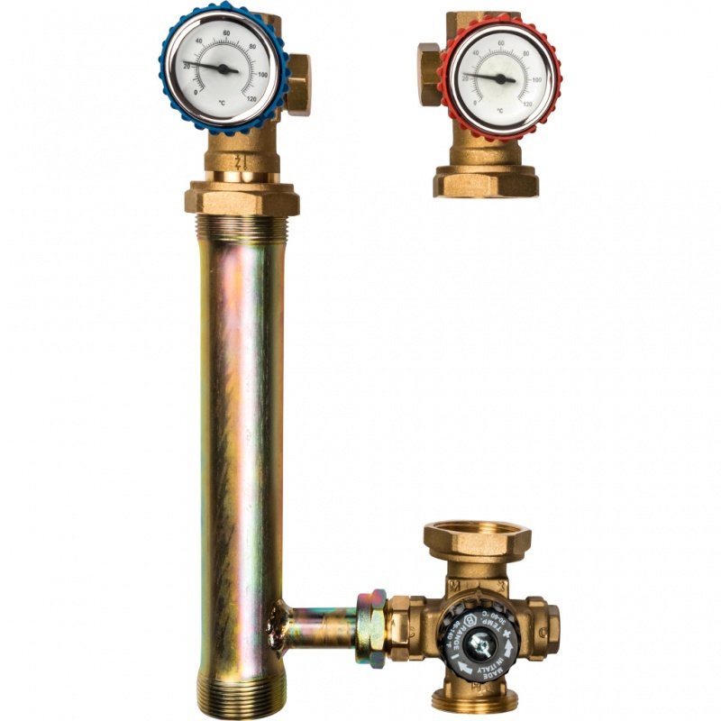 Насосная группа STOUT со смесительным контуром 1" без насоса в теплоизоляции SDG0003002501 - Вид №3