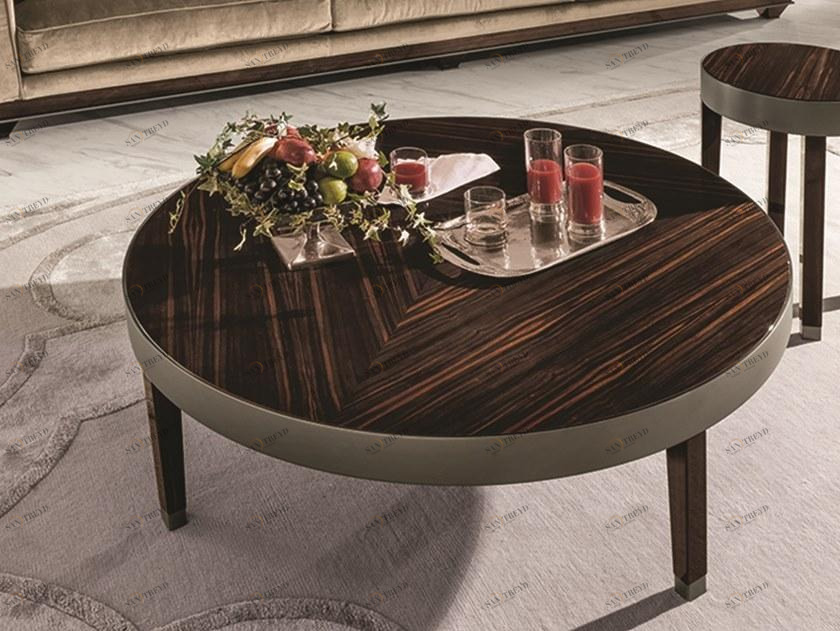 Longhi Круглый деревянный журнальный столик Loveluxe 2015 – regency collection Y 727