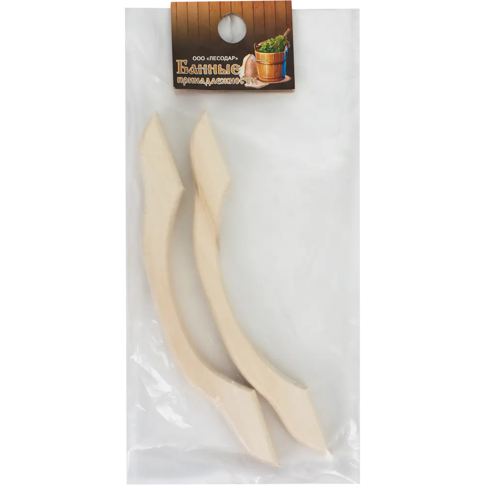 Santreyd Дверная ручка-скоба из натурального дерева для межкомнатных дверей 14603435 Баня STLM-0904013 - Вид №3