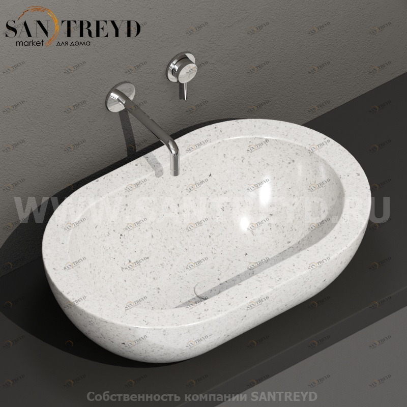SC012GG Накладная раковина на столешницу  овальная Ceramica Globo 