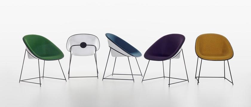 Plank Кресло с пластиковым корпусом и тканевой обивкой Cup sun-id-1430842 - Вид №6