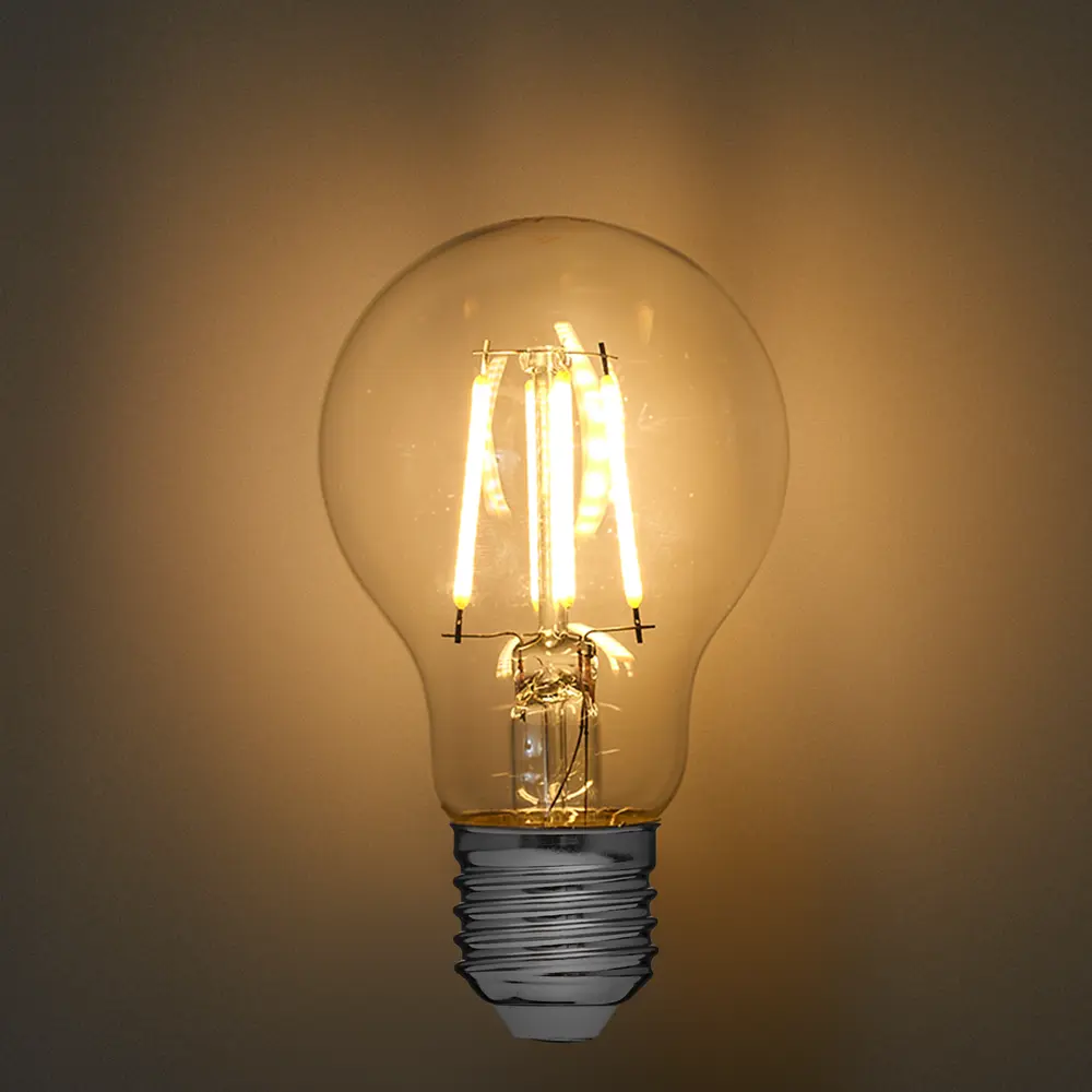 Лампа светодиодная Volpe LEDF E27 220-240 В 5 Вт груша прозрачная 470 лм теплый белый свет 89819459 STLM-2029834  - Вид №3