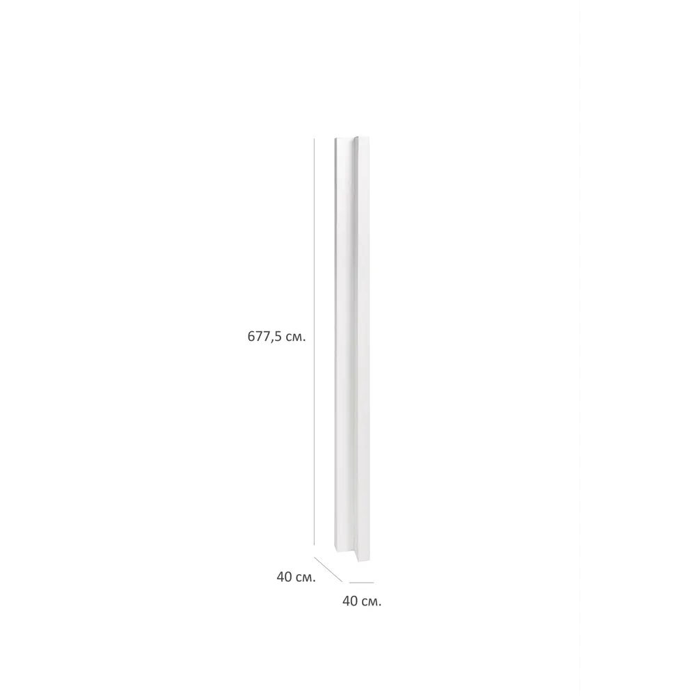 Угол для кухонного шкафа Миус 4x67.3 см ЛДСП цвет белый Santreyd STLM-2042269 - Вид №6