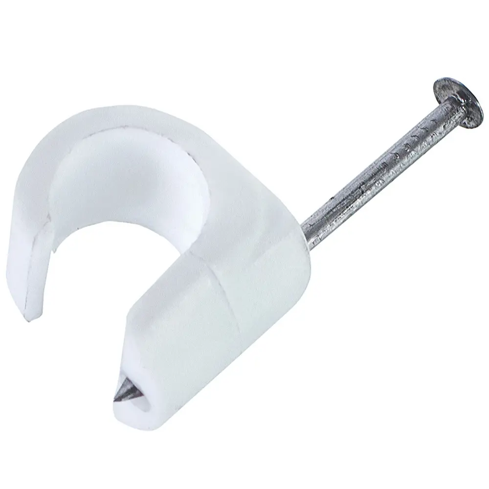 Скоба для электрокабеля круглая 8х13 мм, полипропилен, 50 шт Santreyd STLM-2200451