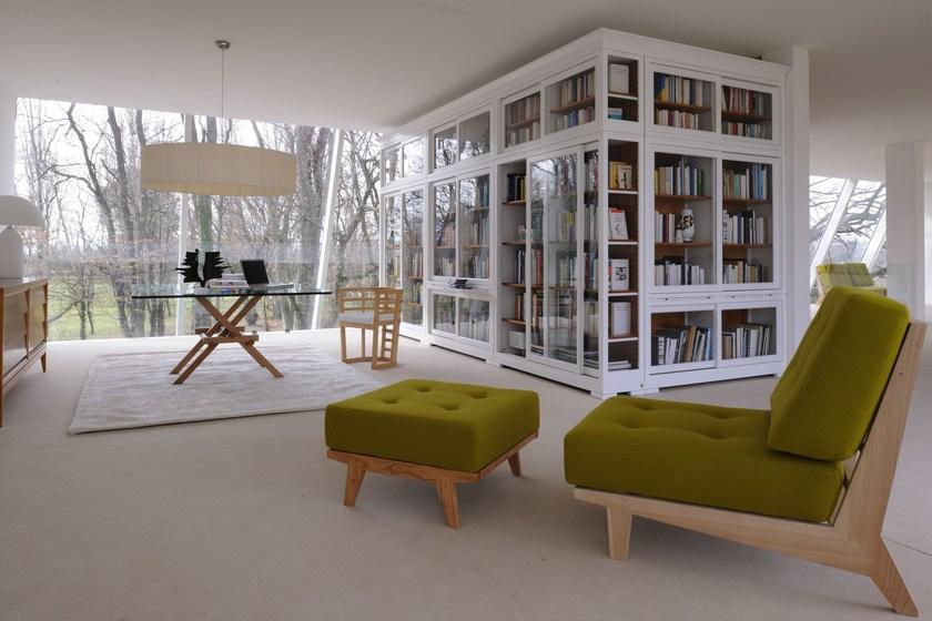 Morelato Модульный книжный шкаф из вишневого дерева  Art. fs379725  - Вид №5