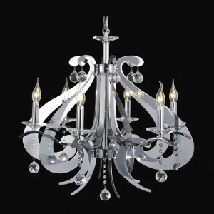 Люстра дизайнерская School хром 1306/C NEWPORT ДИЗАЙНЕРСКИЕ, СВЕЧИ 057662 Хром