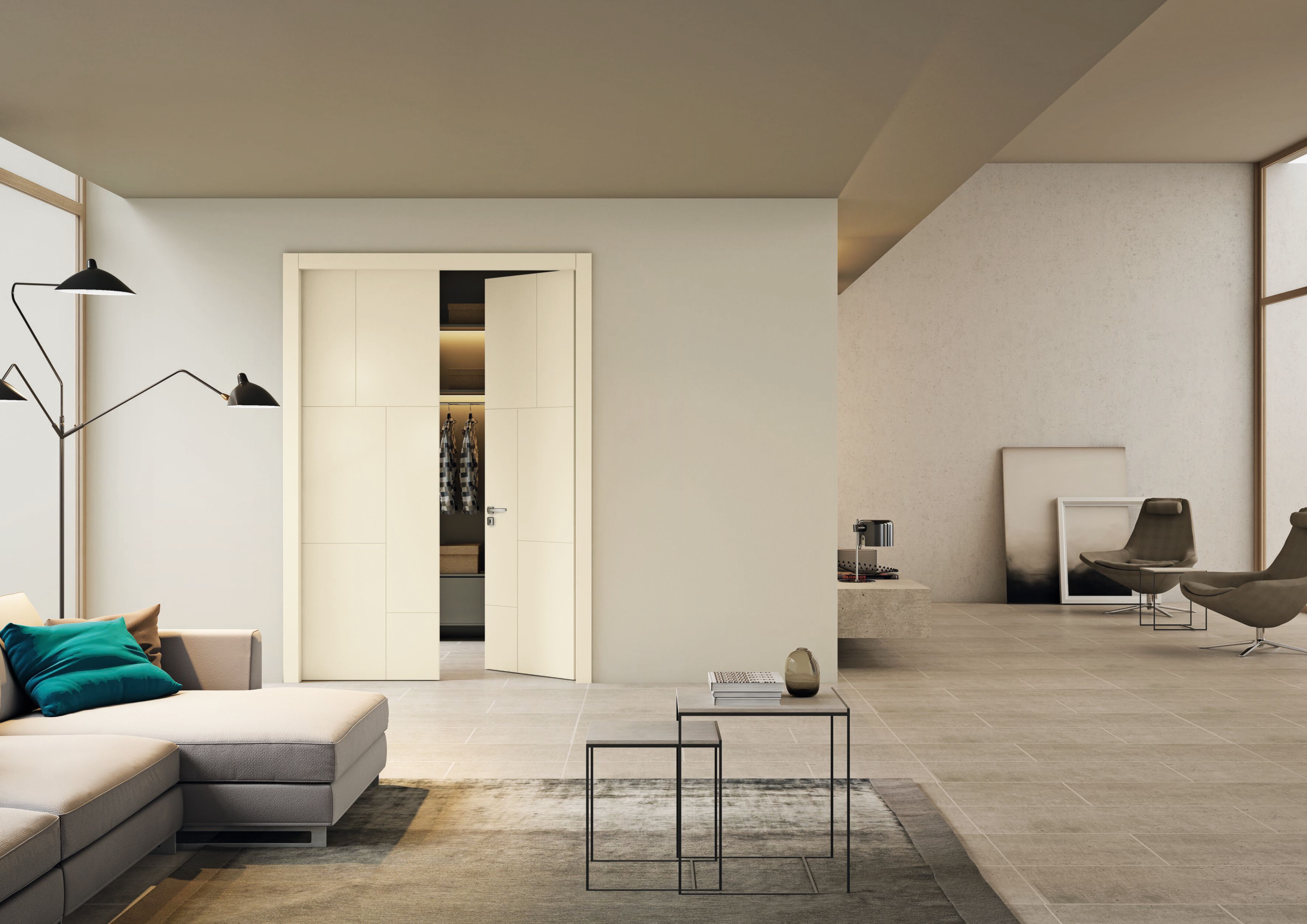 Деревянная дверь со скрытыми петлями PIVATO le porte UNICA ARCH-00106556 - Вид №10