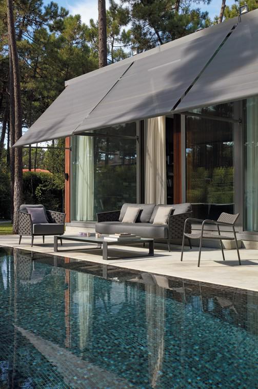 3-х мест. белый веревка 45мм серебристая Manutti Cascade MNST755 - Вид №2