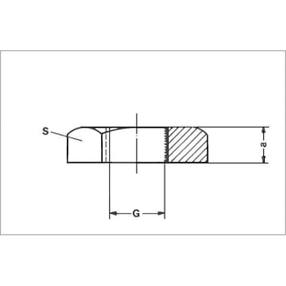 133102 SANHA 3310 контргайка шести- гранная, латунь 2  SW 75 мм  - Вид №1