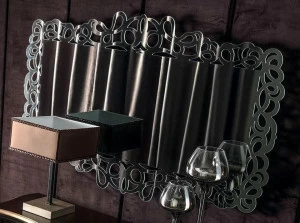 CorteZari Настенное стеклянное зеркало Zoe gold 363