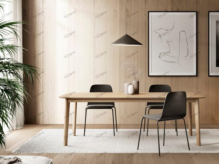 TREKU Прямоугольный деревянный обеденный стол Ari sun-id-1387138