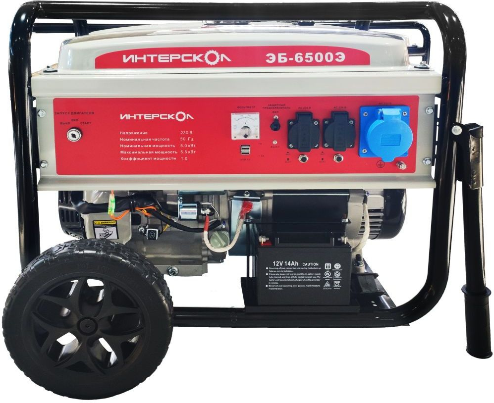 Электрогенератор   бензиновый Интерскол ЭБ-6500Э 9106296 STDN-0026141 - Вид №1