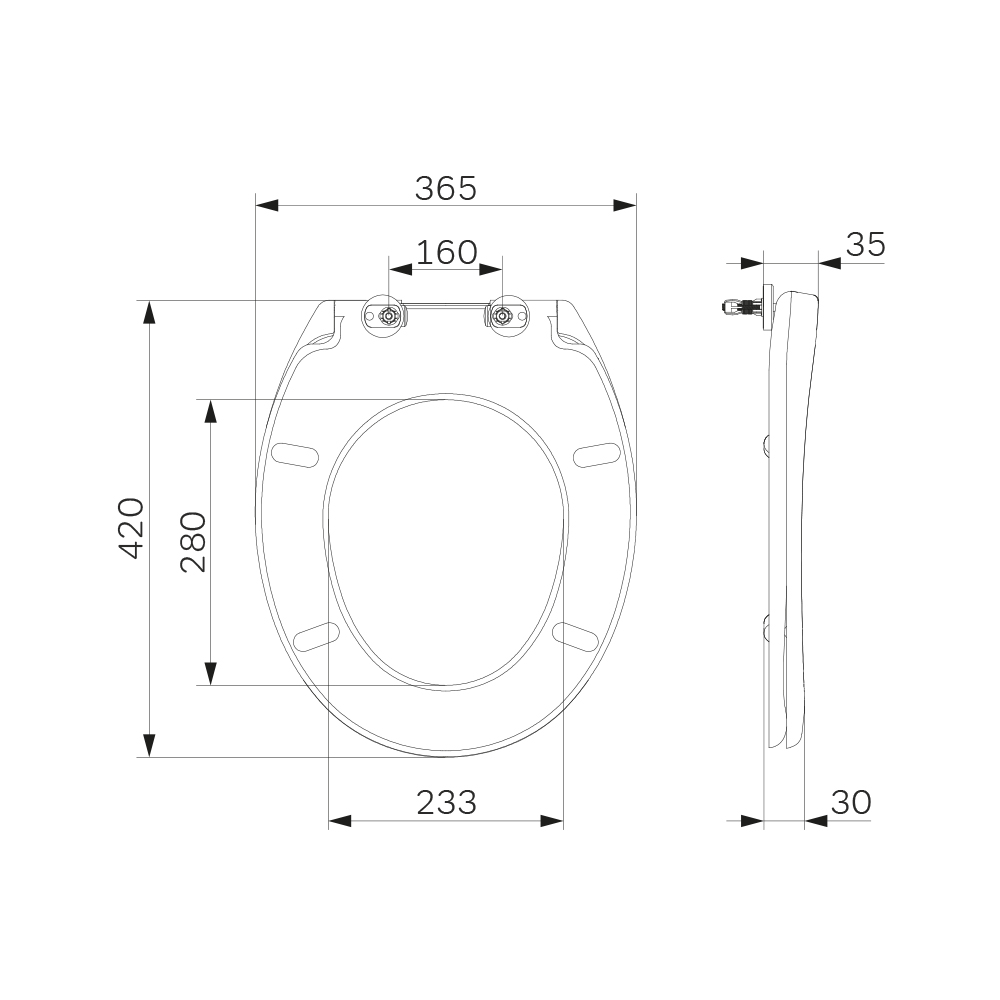 Regent E0102YRE Сиденье для унитаза белое AM.PM  - Вид №3