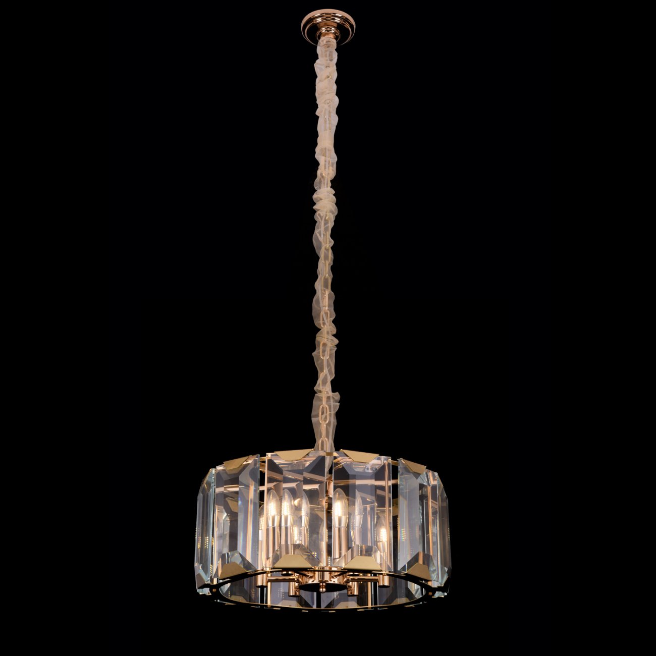 Подвесной светильник Harlow Crystal L5 gold от Delight Collection B8006 L5 DELIGHT COLLECTION ДИЗАЙНЕРСКИЕ 243929 Прозрачный;золото  - Вид №1