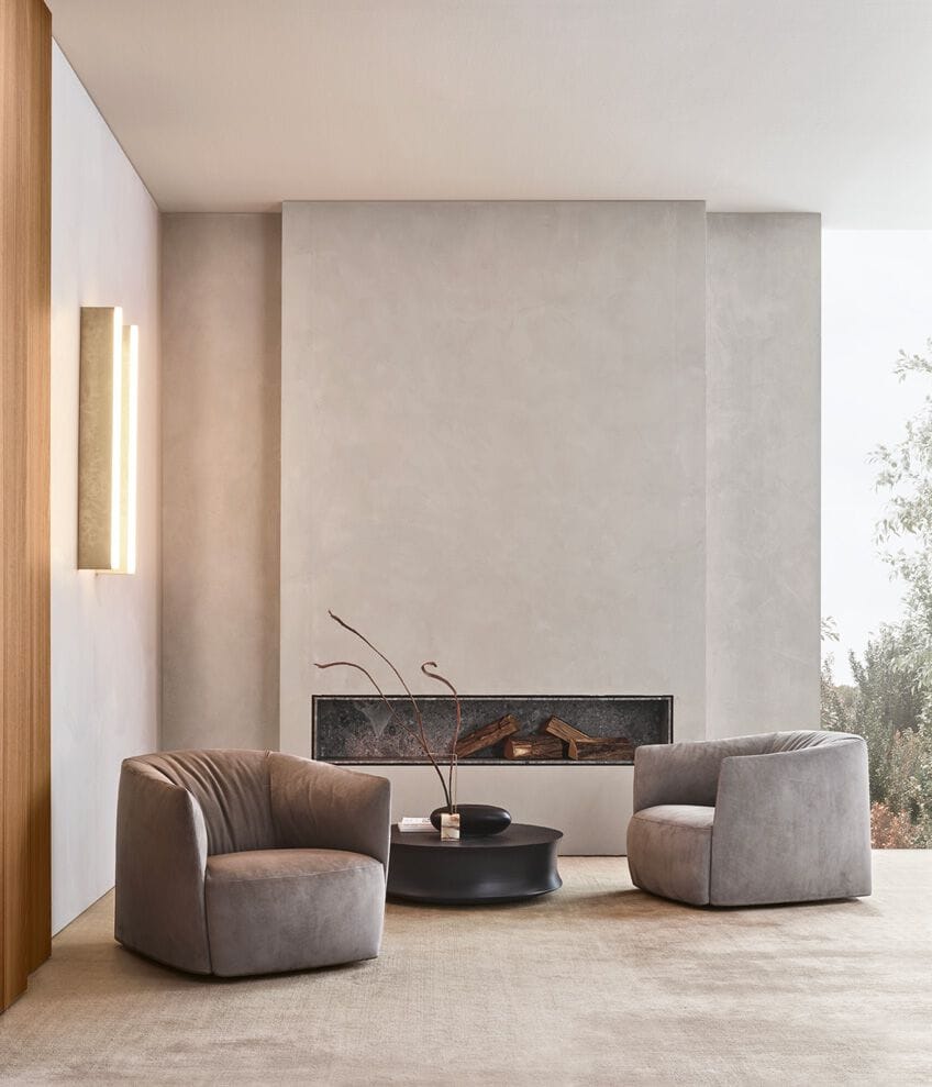 Низкий круглый журнальный столик для гостиной Poliform SOORI ARCH-00133798