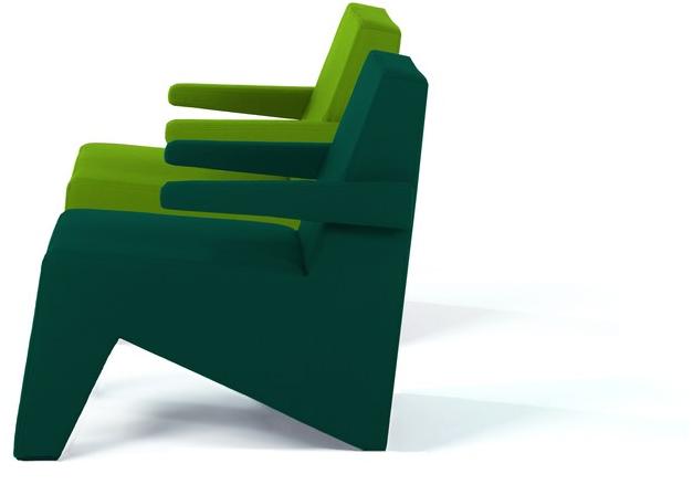 Moca Кресло из ткани с подлокотниками Cubic sun-id-1368295 - Вид №2