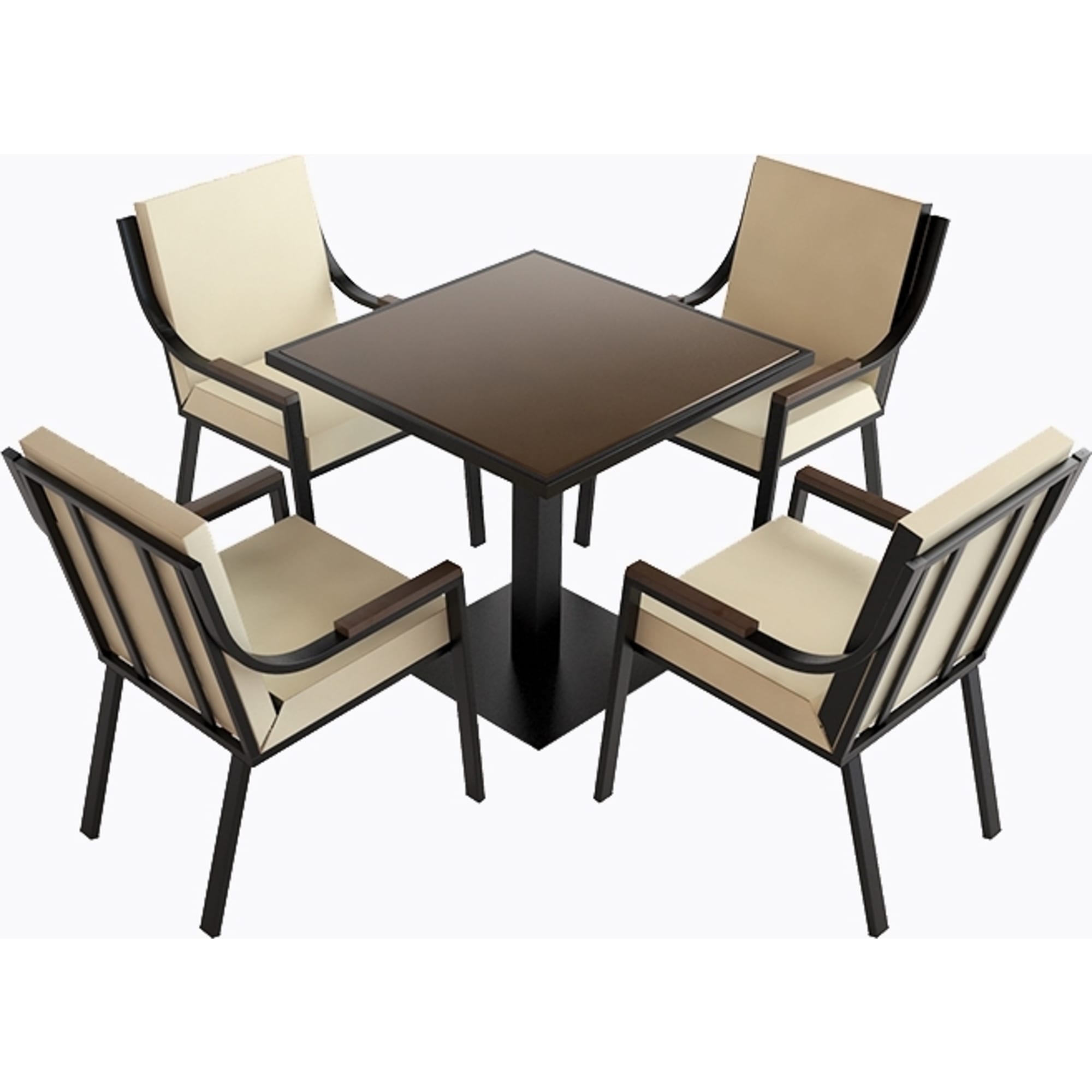 82665389 Комплект садовой мебели «Таволжанка» 1стол и 4 стула Santreyd 