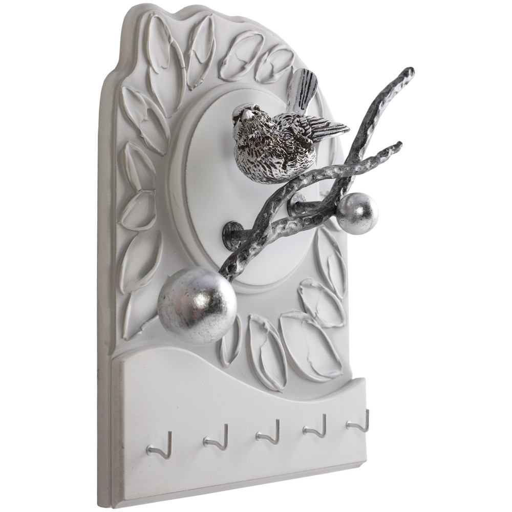 73001 Полка-ключница Терра Бранч Айс Античное Серебро BOGACHO 4627179659547 - Вид №2