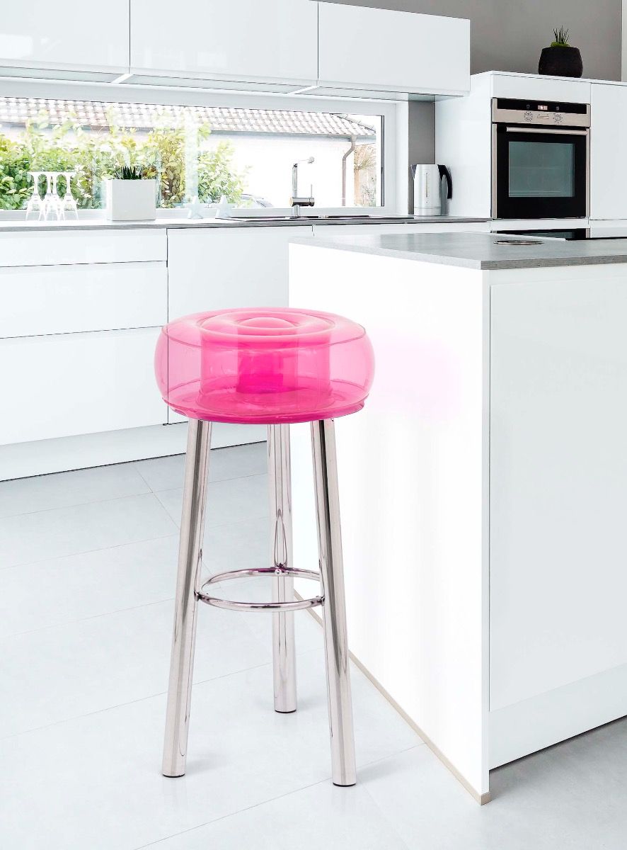 MOJOW Барный стул FLOOFY Розовый TAFLCIXLEKO06RC  - Вид №1