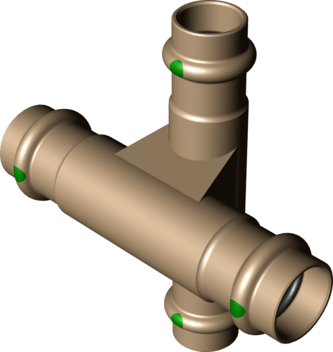 322 410 Модель 2248 Трубопроводные системы  Profipress  Коллекторы, крестовины Santreyd  - Вид №2