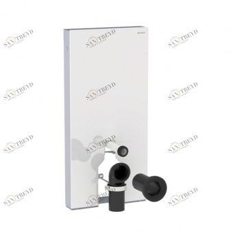 Сантехнический модуль Geberit Monolith Plus 131.201.SI.1 для напольного унитаза ,стекло белое Santreyd 