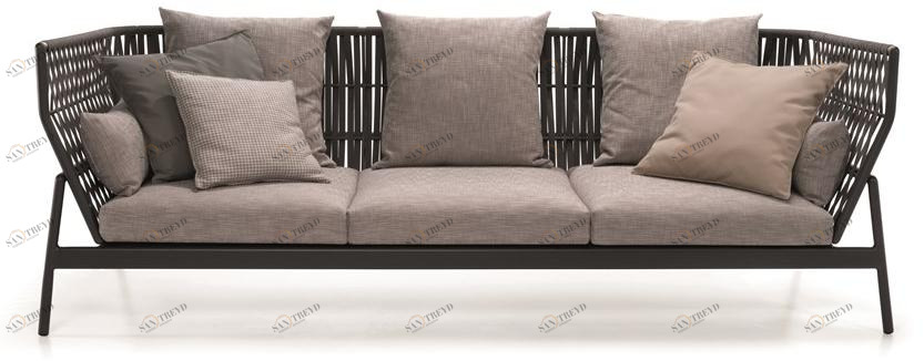 RODA 3-местный садовый диван из полиэстера Piper sun-id-1515496