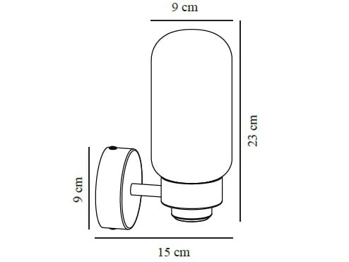 Стеклянный и металлический настенный светильник Nordlux TUTAN ARCH-00029153 - Вид №3