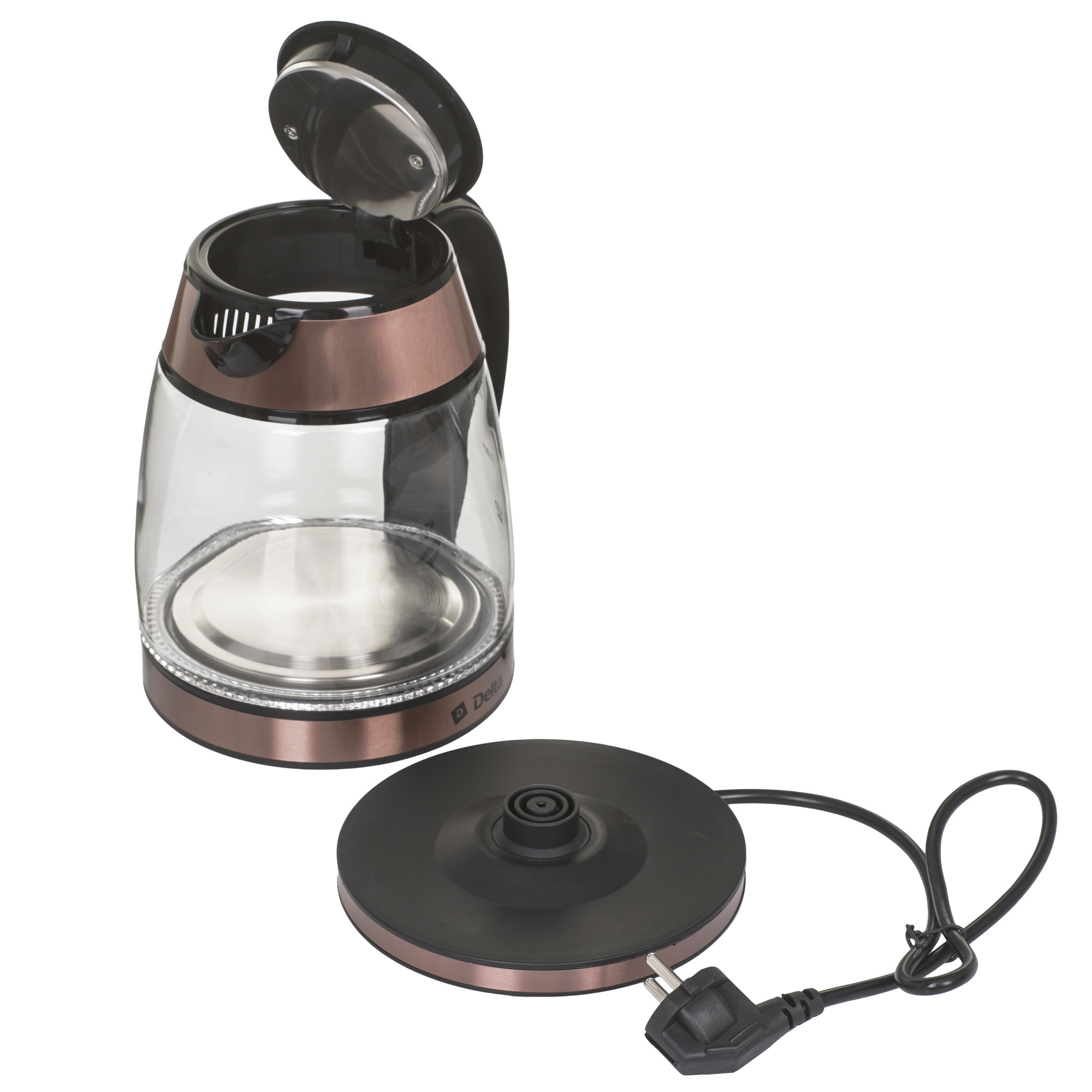 9233362 Электрочайник DELTA DL-1120 коричневый STDN-0083080 - Вид №4