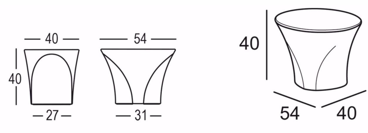 Plust Овальный журнальный столик из полиэтилена sun-id-1435633 - Вид №5