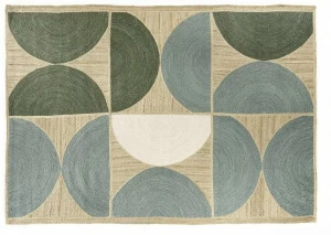 Élitis Прямоугольный коврик из джута с геометрическими мотивами