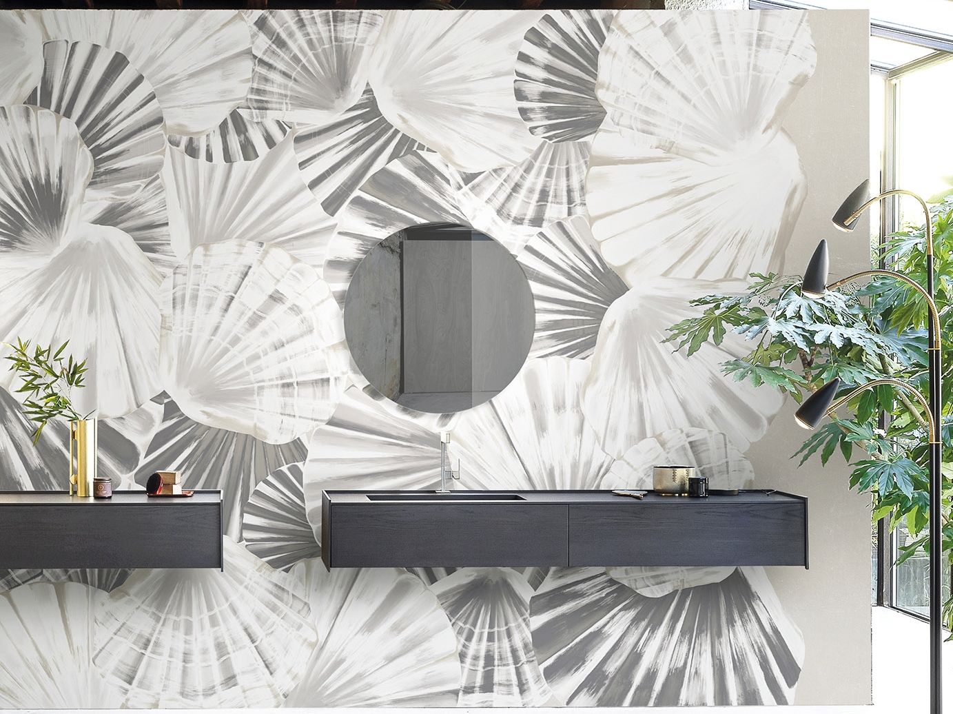 Обои из натурального ПВХ, экологически чистые, моющиеся WallPepper PETTINI DI MARE ARCH-00039524