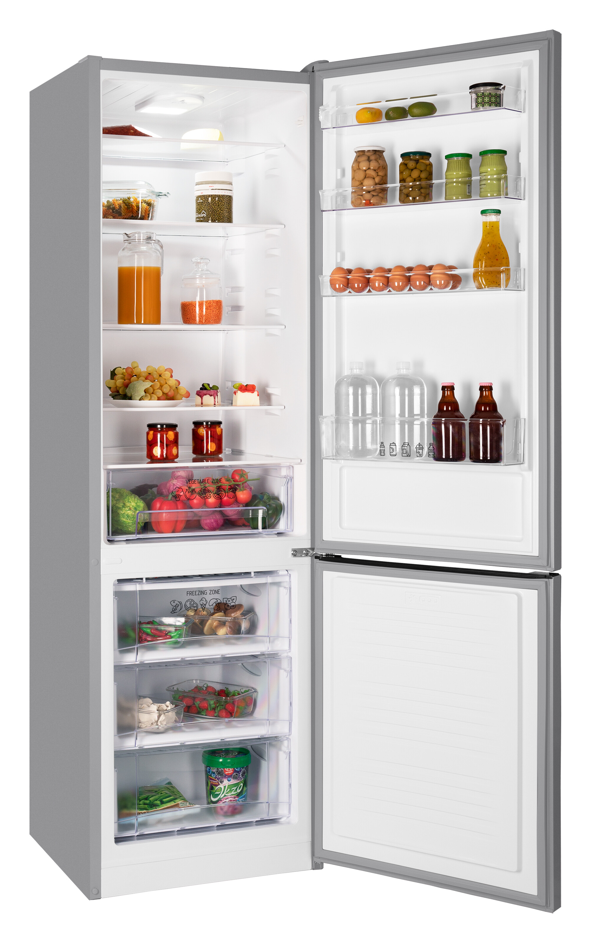 9056371 Холодильник с морозильником   Nordfrost NRB 134 S серебристый STDN-0125912 - Вид №1