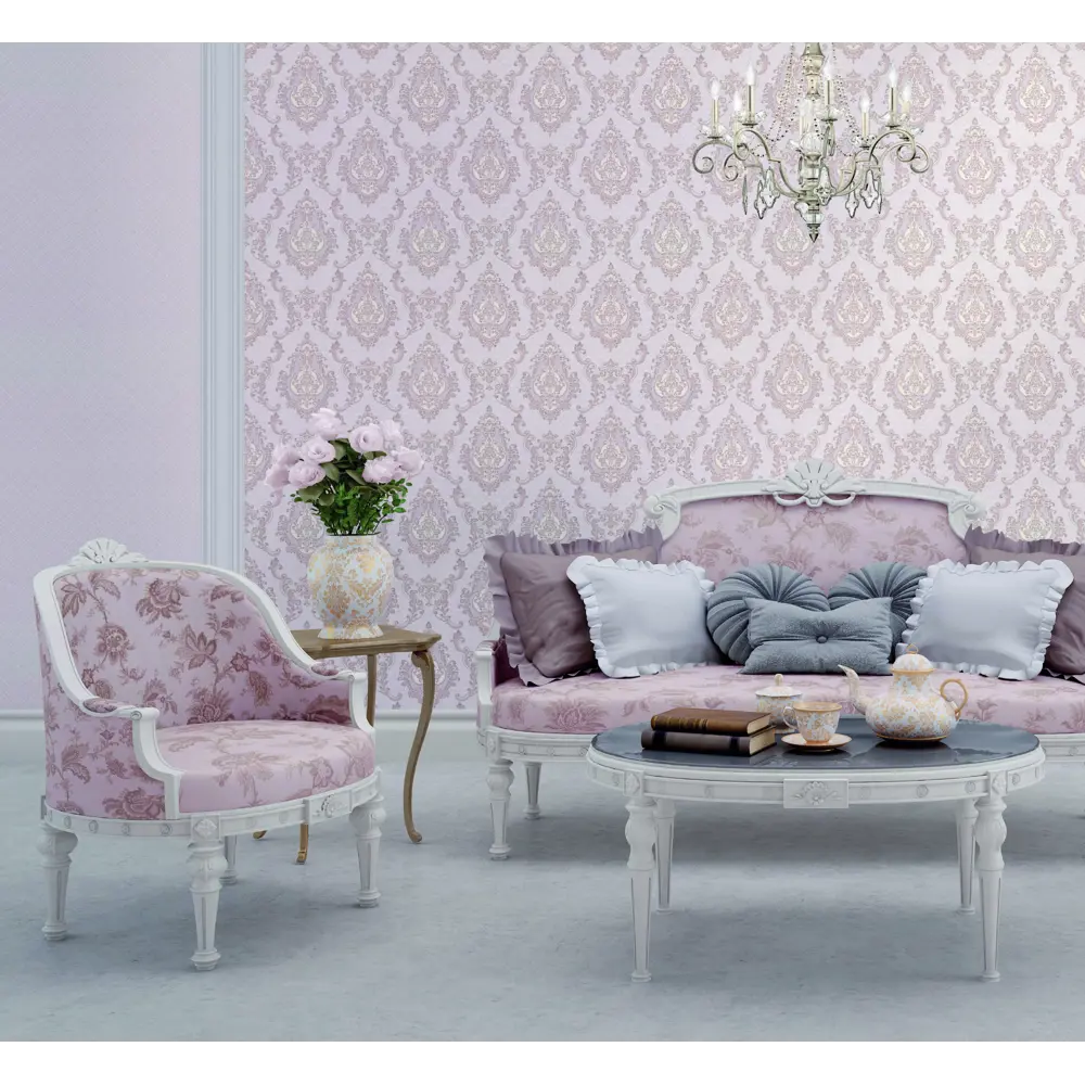 Обои флизелиновые Артекс Дарина фиолетовые 1.06 м 20121-04Э STLM-2063974 - Вид №2