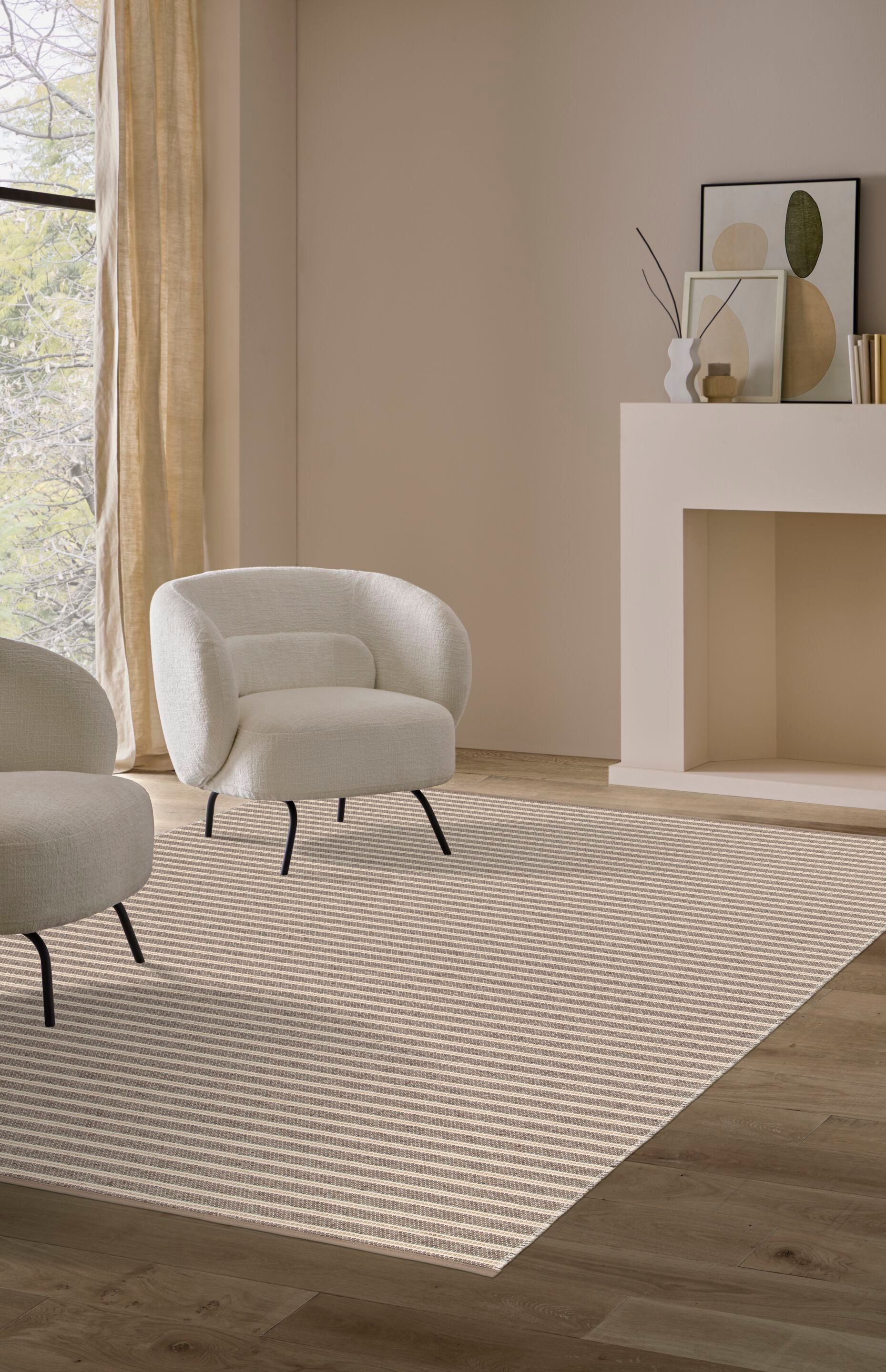 Полосатый прямоугольный ковер Ademi Essential ARCH-00128173 - Вид №1