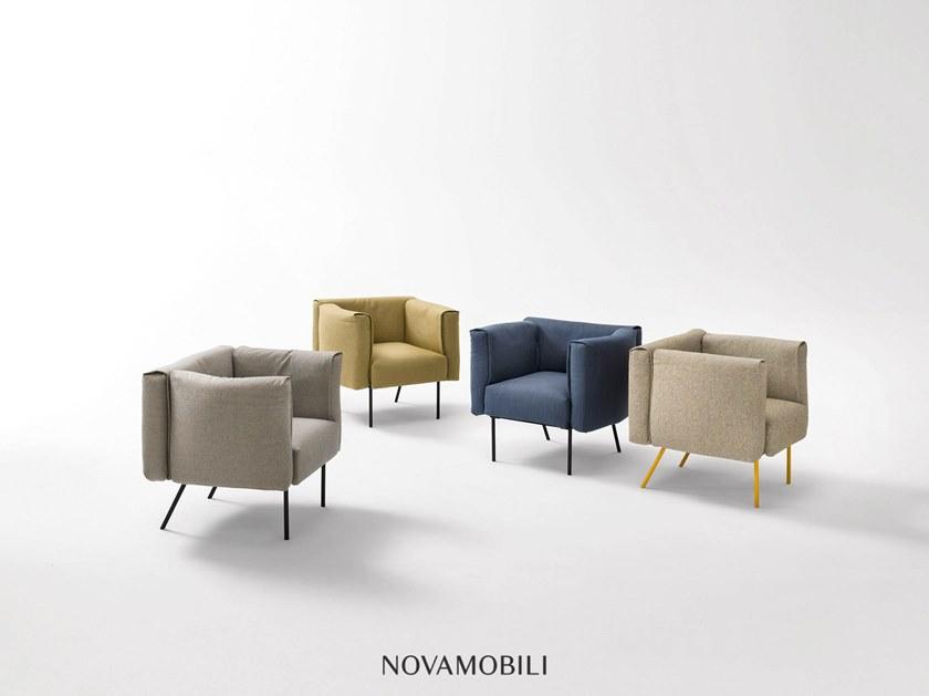 Novamobili Кресло с обивкой из ткани с подлокотниками Onni sun-id-1477769 - Вид №2