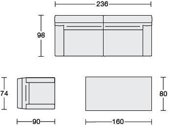 CTS SALOTTI Кожаный диван с подголовником Haven sun-id-1494392 - Вид №6