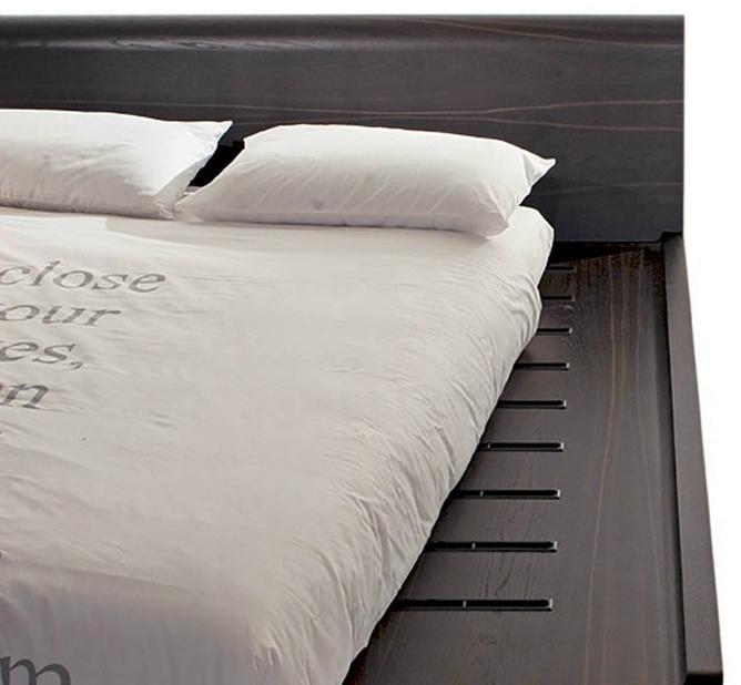 Fimar Двуспальная кровать из лакированного дуба Volo sun-id-1503626 - Вид №2