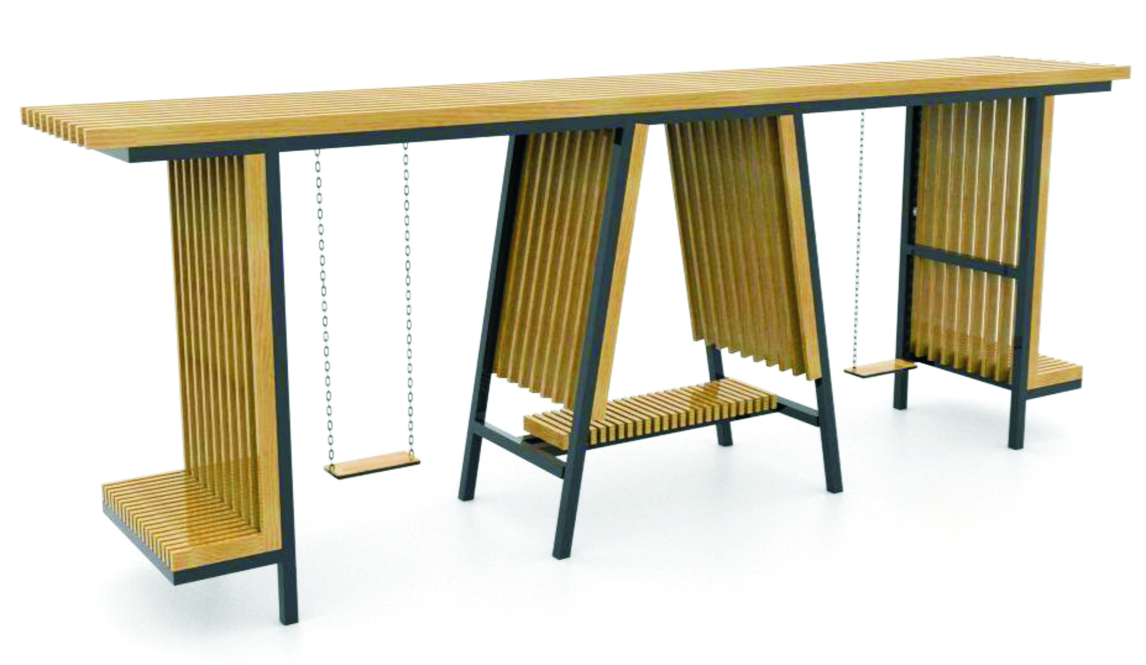 13994 ПРАГА Стэйтон 2, качели городские LAB.Space  - Вид №2