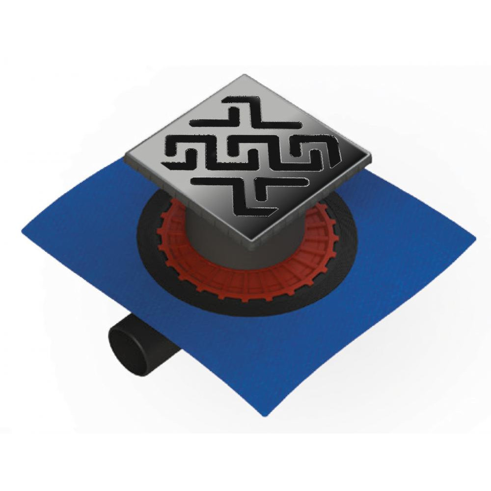 090365 Трап водосток ZENTRUM Antik 150х150  Berges ZENTRUM Norma 