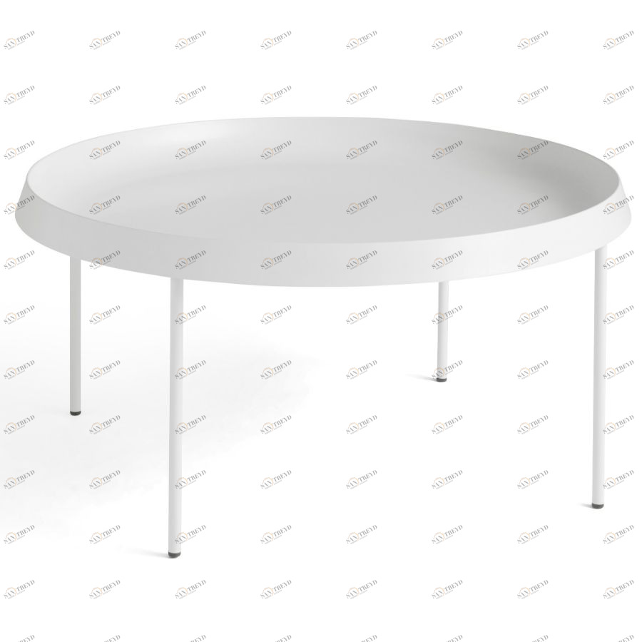 Столик кофейный Tulou, белый, Ø75х35 см Hay 930523