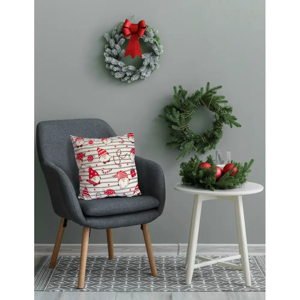 Подушка Seasons Candy Gnomes 40x40 см цвет белый STLM-2115873 - Вид №3