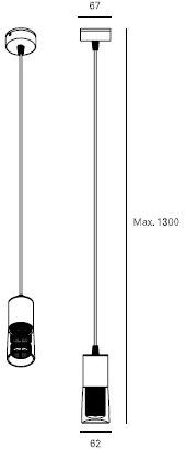 Milan Iluminacion Led подвесной светильник в pmma Kupp 6314 - Вид №2