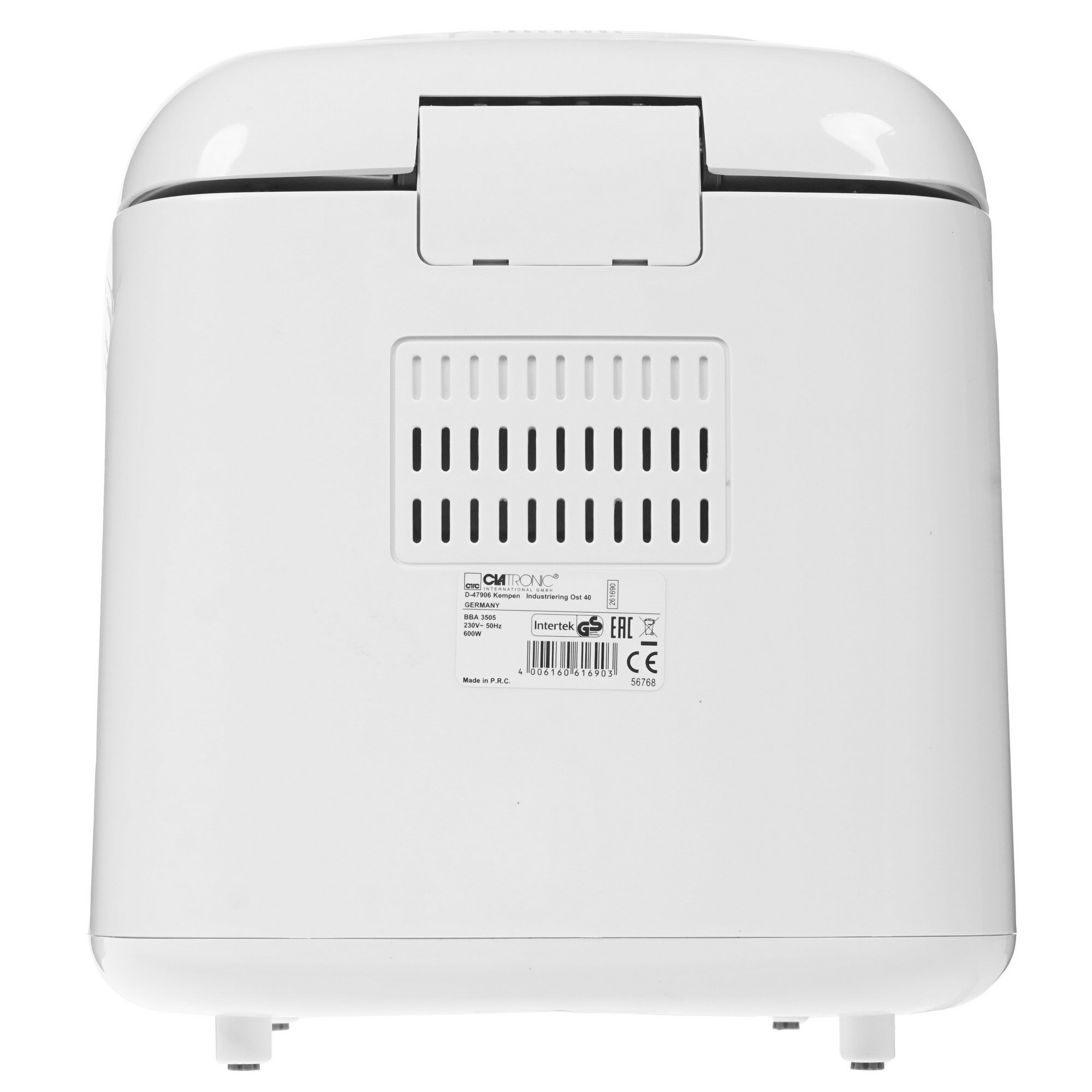 0191871 Хлебопечь CLATRONIC BBA 3505 белый STDN-0013292 - Вид №6