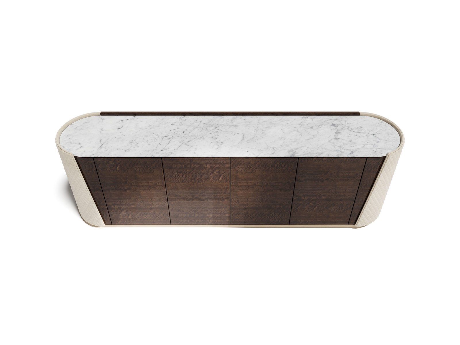 Шкаф из дерева и кожи с дверцами и ящиками Capital Collection ARCH-00086512 - Вид №2