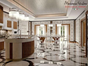 Modenese Gastone Кухня на заказ в зебрано Cucine