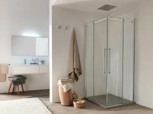 INDA® Стеклянный душевой бокс с раздвижной дверцей Air B821…s/d