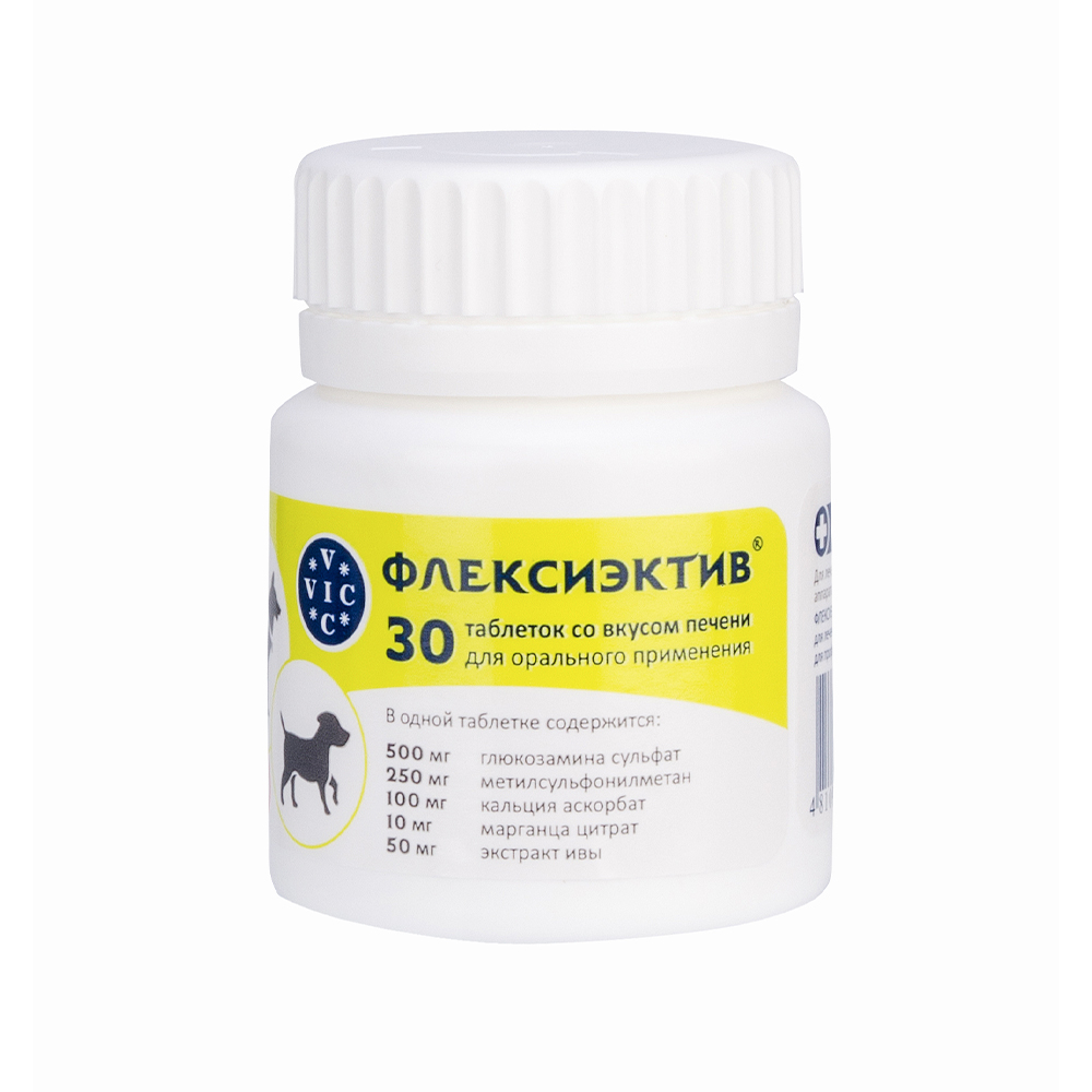 ПР0058480 Таблетки для собак Флексиэктив для орального применения, 30табл. DOCTOR VIC 